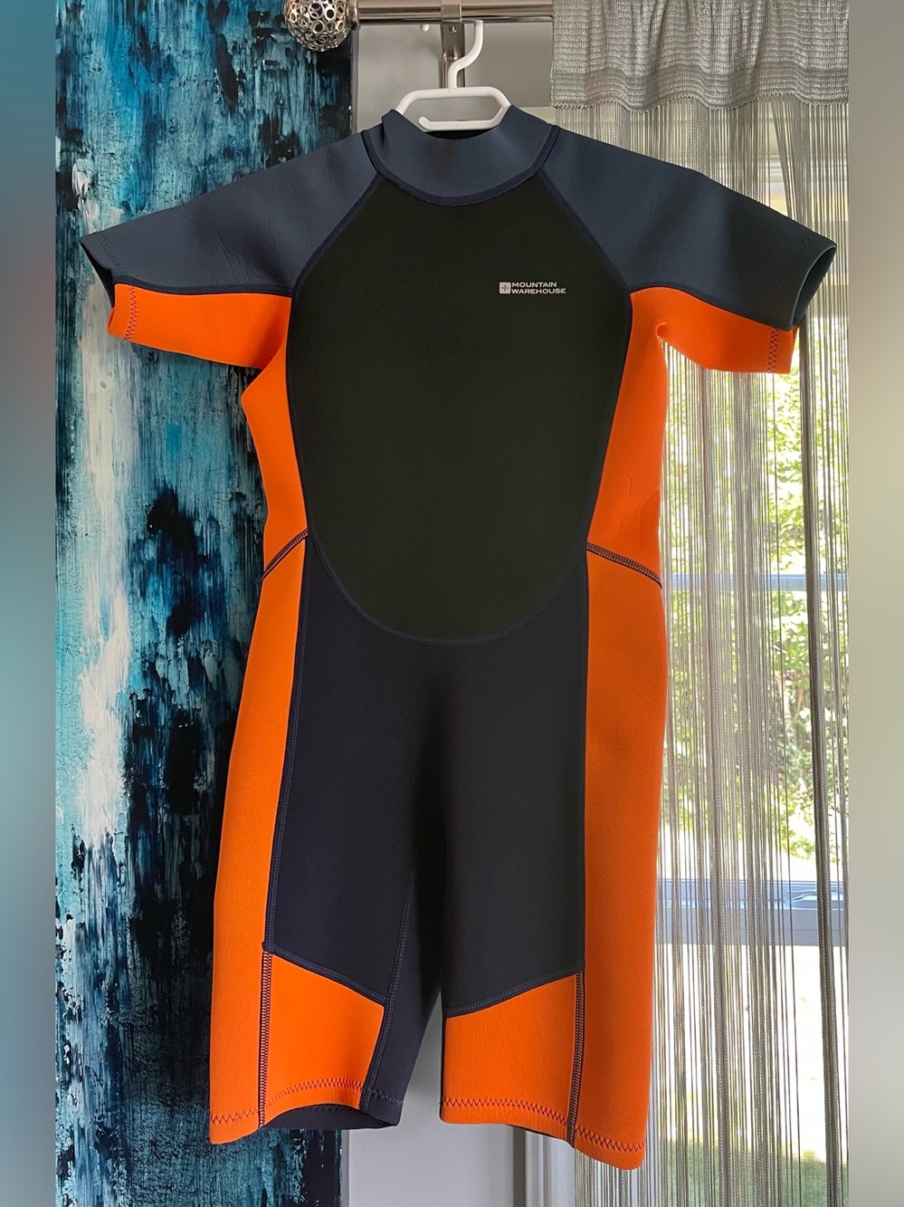 Kids Orange & Black Short Sleeve Wetsuit One Piece